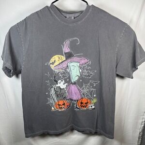 Comfort Colors Nightmare Before Christmas T-Shirt Mens XL Grey Mayor Graphic Tee